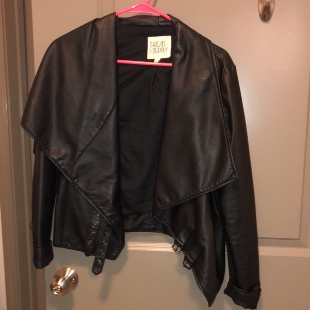 Faux Leather Motorcycle jacket